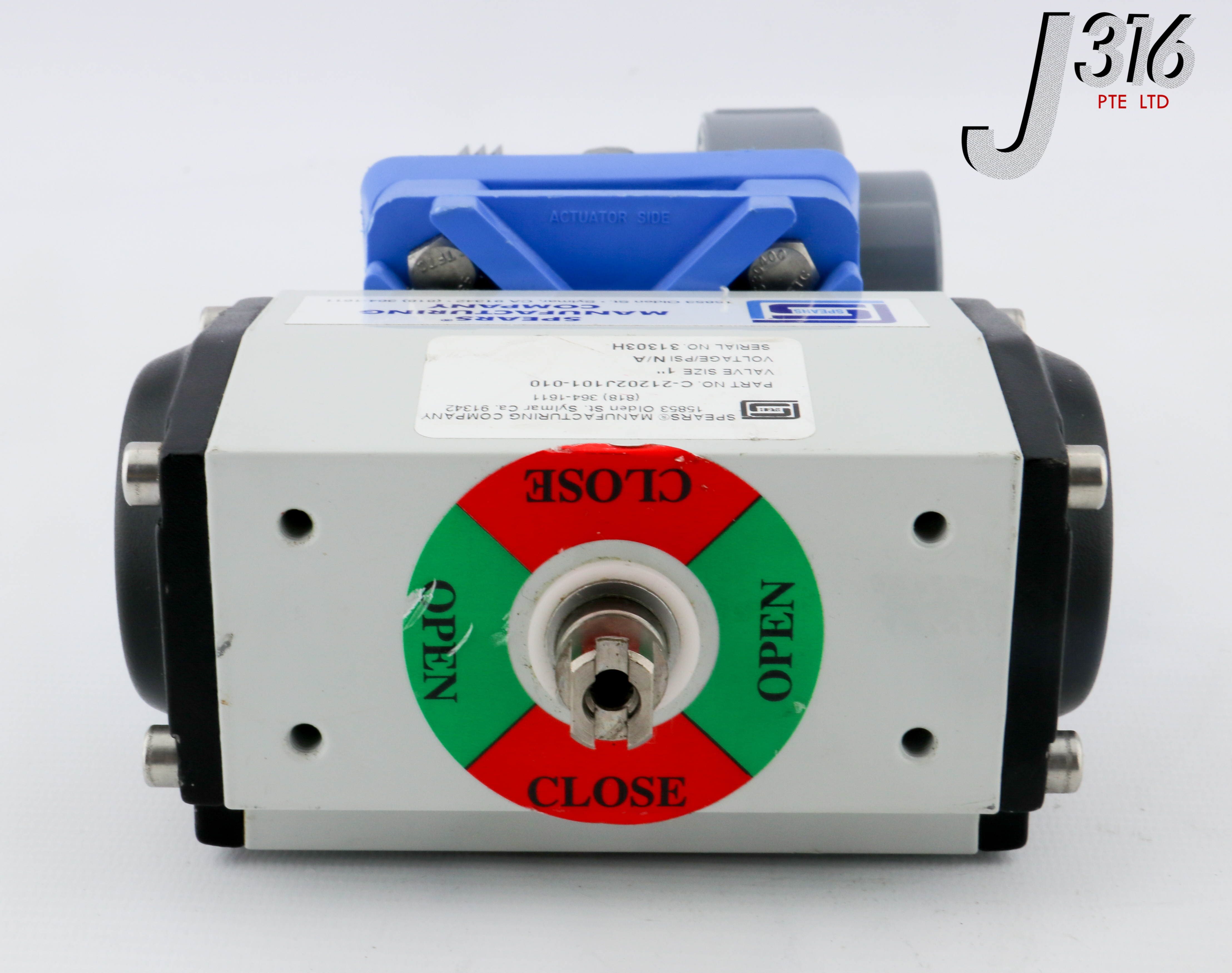 26663 SPEARS PNEUMATIC ACTUATED BALL VALVE, 21202J101-010 C